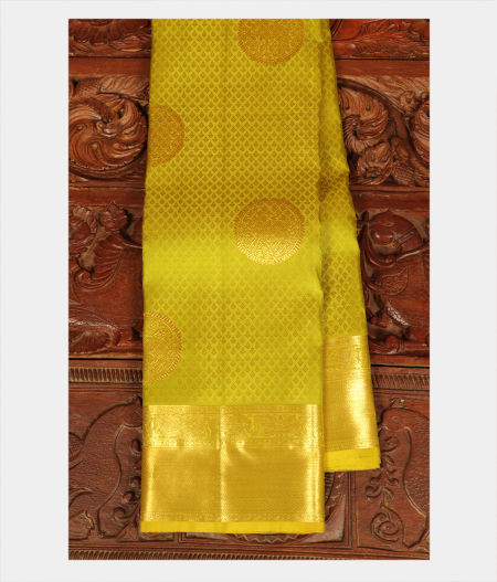 Green Handwoven Kanjivaram Silk Saree T229114-image
