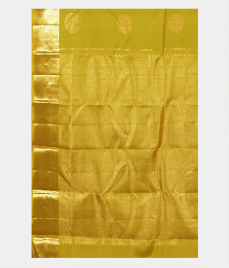 Green Handwoven Kanjivaram Silk Saree T2291144