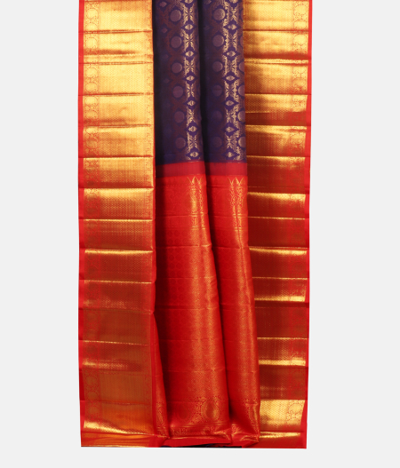 Purple Handwoven Kanjivaram Silk Saree T2318062