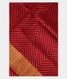 Red Printed Raw Silk Saree T2315201