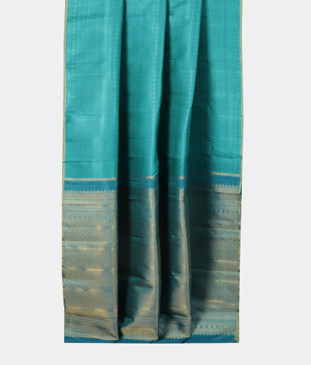 Blue Handwoven Kanjivaram Silk Saree T2307062