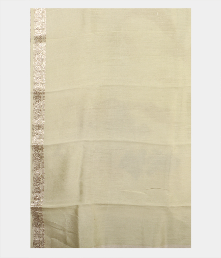 White Kora Organza Printed Saree T2326443