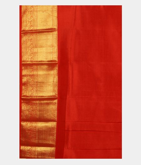 Brown Printed Kanjivaram Silk Pavadai T1825053