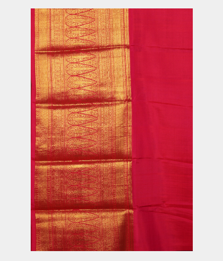 Black Printed Kanjivaram Silk Pavadai T1808653