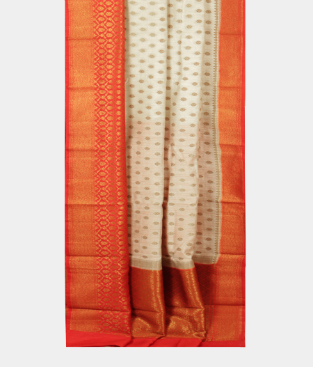 White Banaras Tussar Saree T2329392