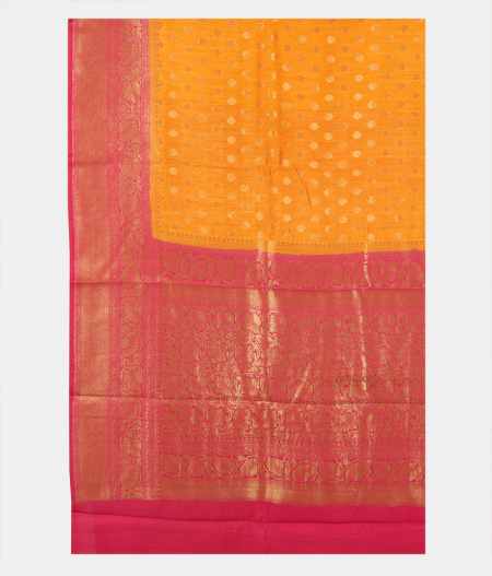 Yellow Banaras Tussar Saree T2329174