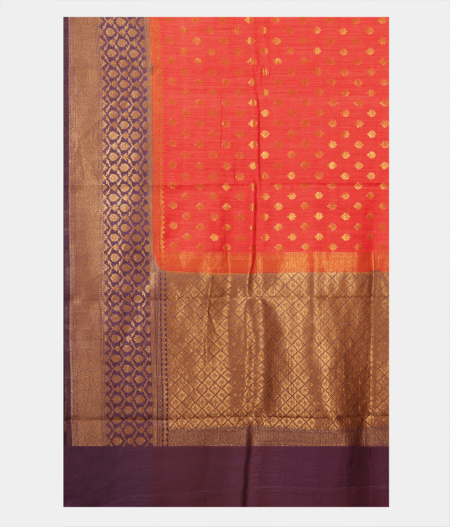 Red Banaras Tussar Saree T2329154