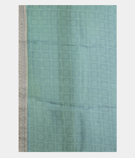 Blue Kora Organza Printed Saree T2294813