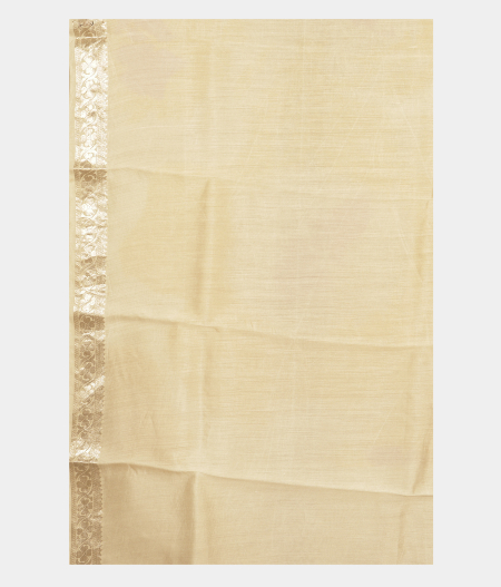 Light Yellow Kora Organza Printed Saree T2326413