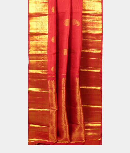 Red Handwoven Kanjivaram Silk Saree T2306252