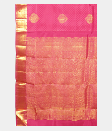 Pink Handwoven Kanjivaram Silk Saree T2306914
