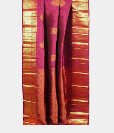 Purple Handwoven Kanjivaram Silk Saree T2306232