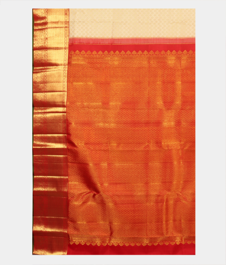 Off White Handwoven Kanjivaram Silk Saree T2312384