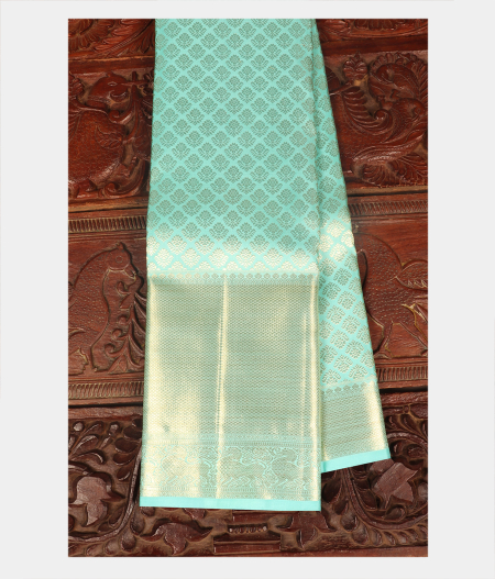 Blue Handwoven Kanjivaram Silk Saree T231786-image