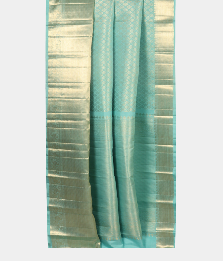 Blue Handwoven Kanjivaram Silk Saree T2317862