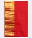 Red Handwoven Kanjivaram Silk Saree T2317483