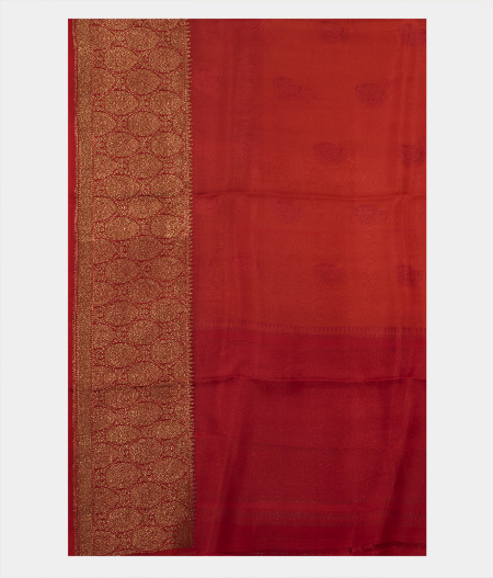 Yellow Banaras Organza Saree T2228223