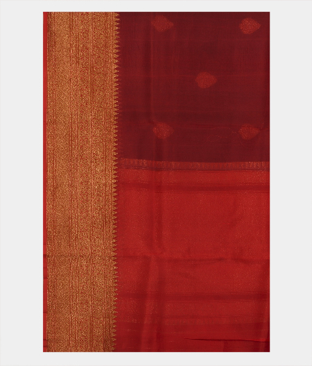 Dark Blue Banaras Organza Saree T2228203