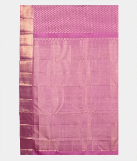 Pinkish Lavender Handwoven Kanjivaram Silk Saree T2311194