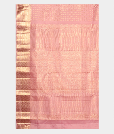 Light Pink Handwoven Kanjivaram Silk Saree T2317074