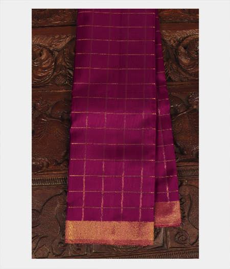 Purple Handwoven Kanjivaram Silk Saree T230464-image