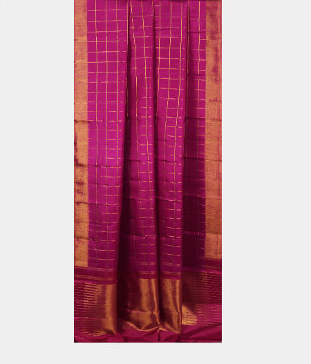 Purple Handwoven Kanjivaram Silk Saree T2304642
