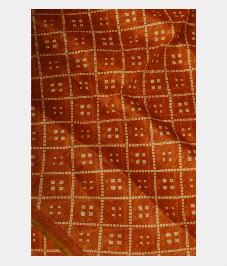 Mustard Yellow Linen Printed Saree T233281-image