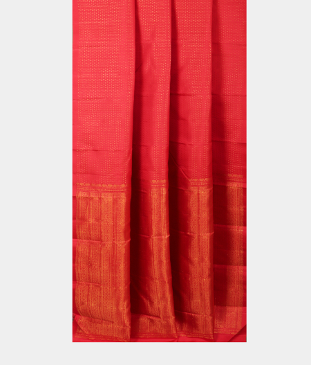 Red Handwoven Kanjivaram Silk Saree T2305412