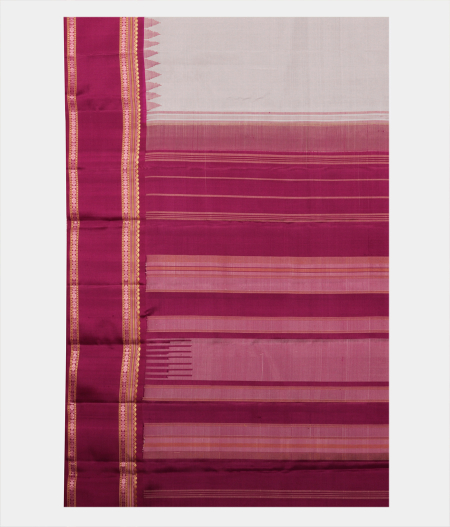 Grey Handwoven Kanjivaram Silk Saree T2304724
