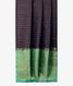 Midnight Blue Handwoven Kanjivaram Silk Saree T2120902