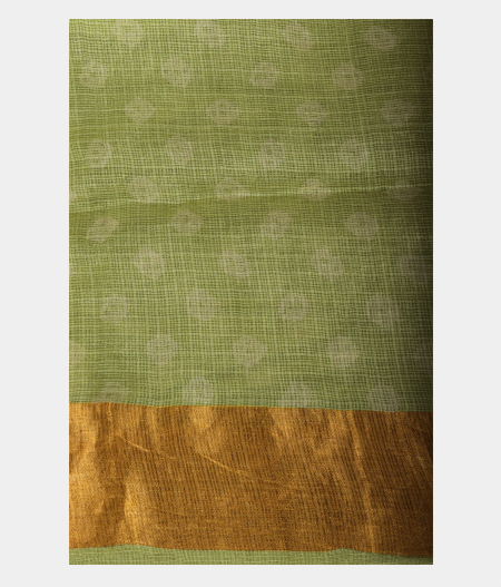 White Silk Embroidery Kota Saree  T2322313