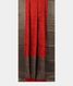 Red Tussar Printed Saree T2104932