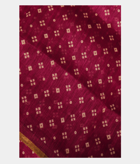 Purple Linen Printed Saree T233335-image