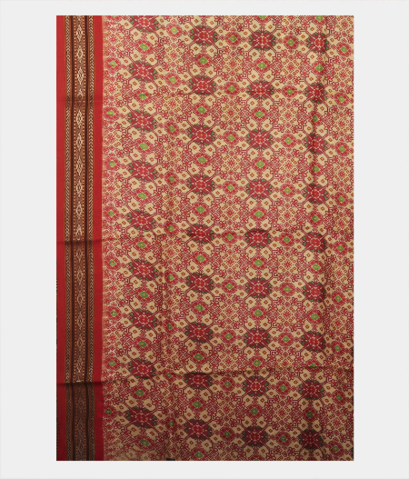 Black and Beige Vidarbha Tussar Saree T2341693