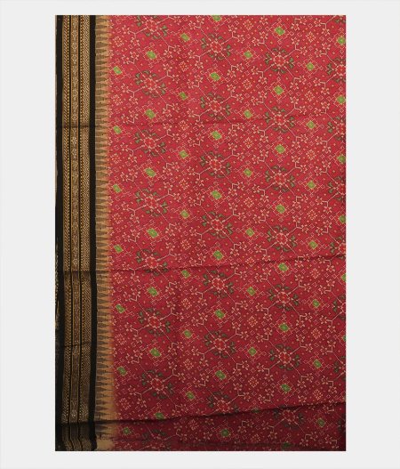 Black and Beige Vidarbha Tussar Saree T2341593