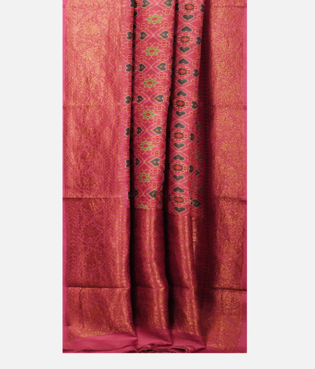 Pink Tussar Printed Saree T2286502
