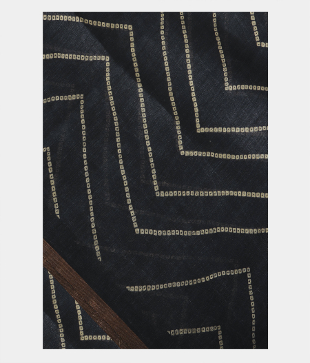 Blue Linen Printed Saree T233304-image
