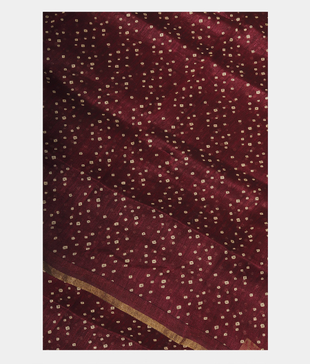 Purple Linen Printed SareeT233293-image