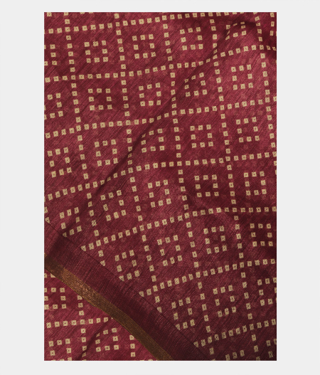 Light Purple Linen Printed Saree T233301-image