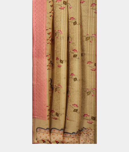 Light green Kora Organza Printed Saree T2294503