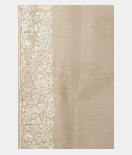 Off-White Kora Organza Embroidery Saree T182014 3