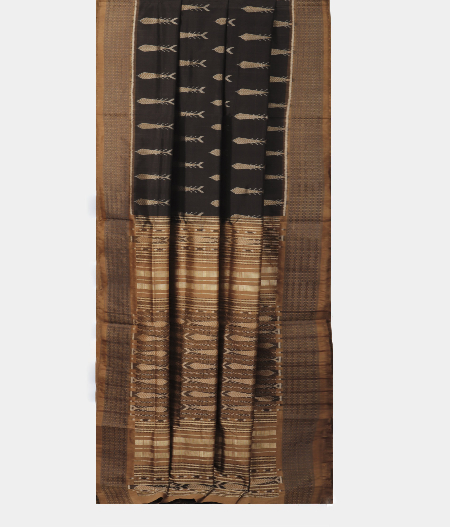 Black Orissa Silk Saree T988172