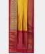 Yellow Ikat Silk Saree T2344132