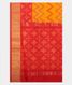 Yellow Ikat Silk Saree T2343454