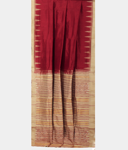 Maroon Orissa Silk Saree LL19762