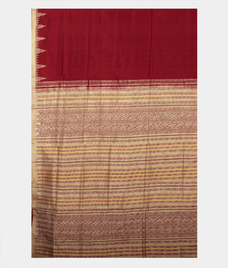 Maroon Orissa Silk Saree LL19764