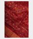 Maroon Ikat Silk Saree T2343841