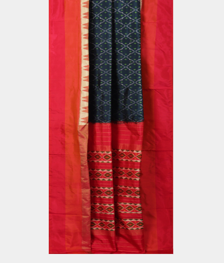 Blue Ikat Silk Saree T2344042