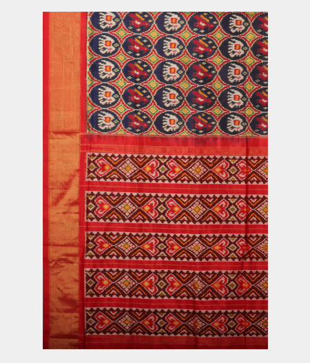 Blue Patola Silk Saree T2344004