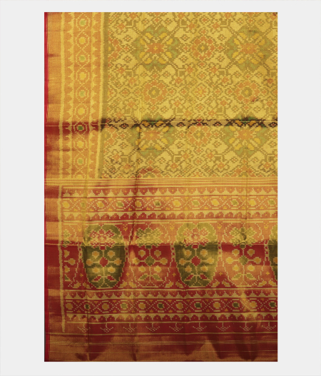 Grey Patola Silk Saree T2161484